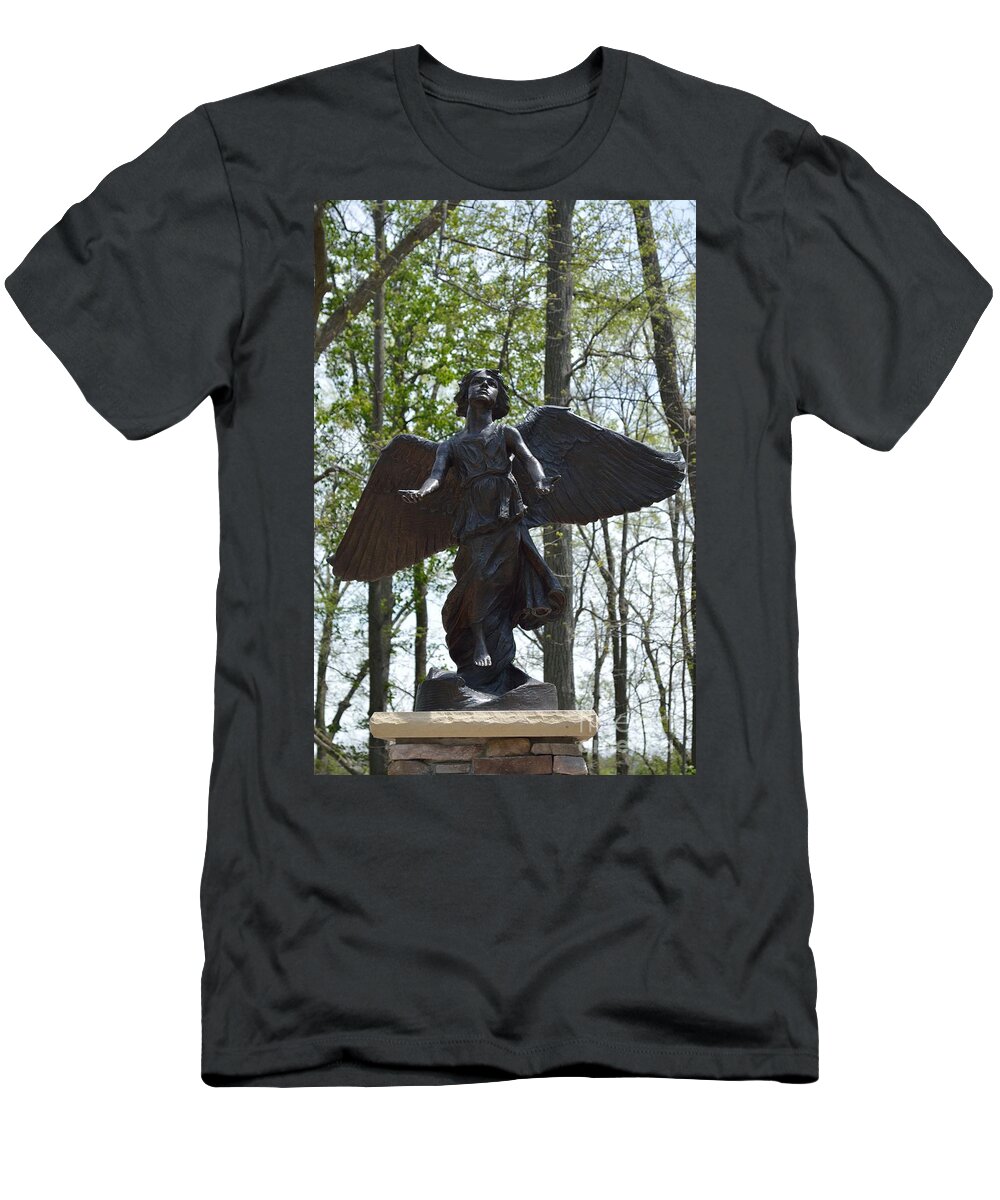 Angel T-Shirt featuring the photograph Angel Of Hope 3 by Alys Caviness-Gober