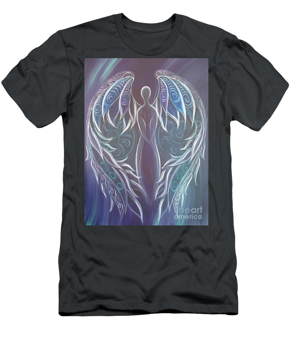 Reina T-Shirt featuring the painting Angel Rua by Reina Cottier
