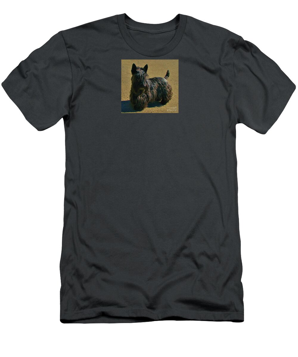 Scottish Terrier T-Shirt featuring the photograph Angus by Michele Penner