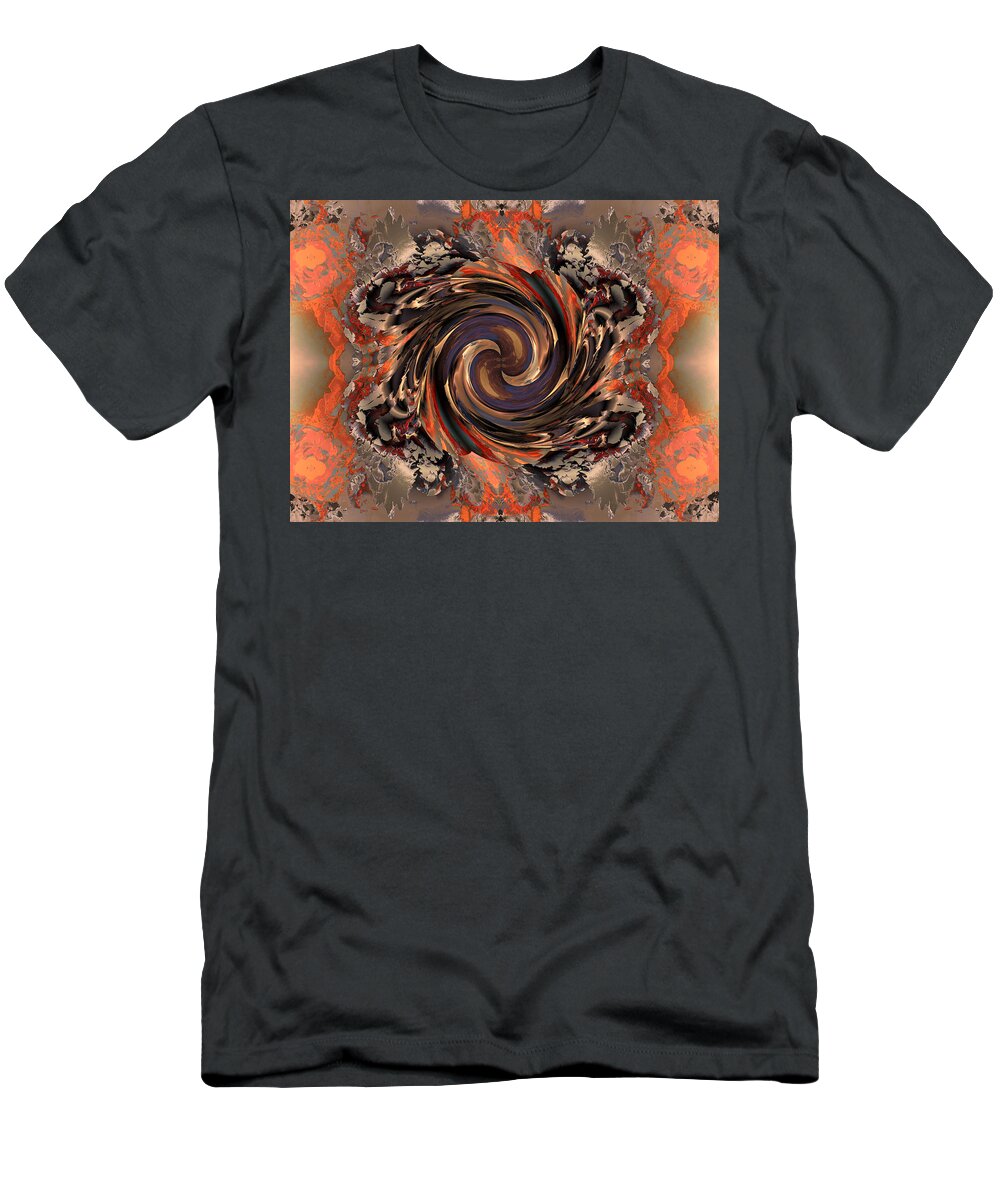 Digital T-Shirt featuring the digital art Another Swirl by Claude McCoy