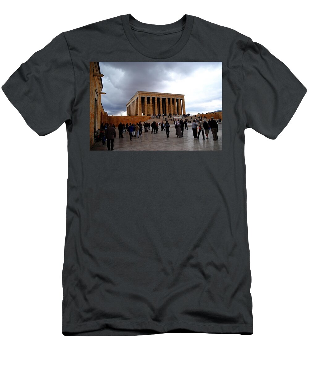 Aaturk Mausoleum T-Shirt featuring the photograph Ataturk Mausoleum - Ankara by Jacqueline M Lewis