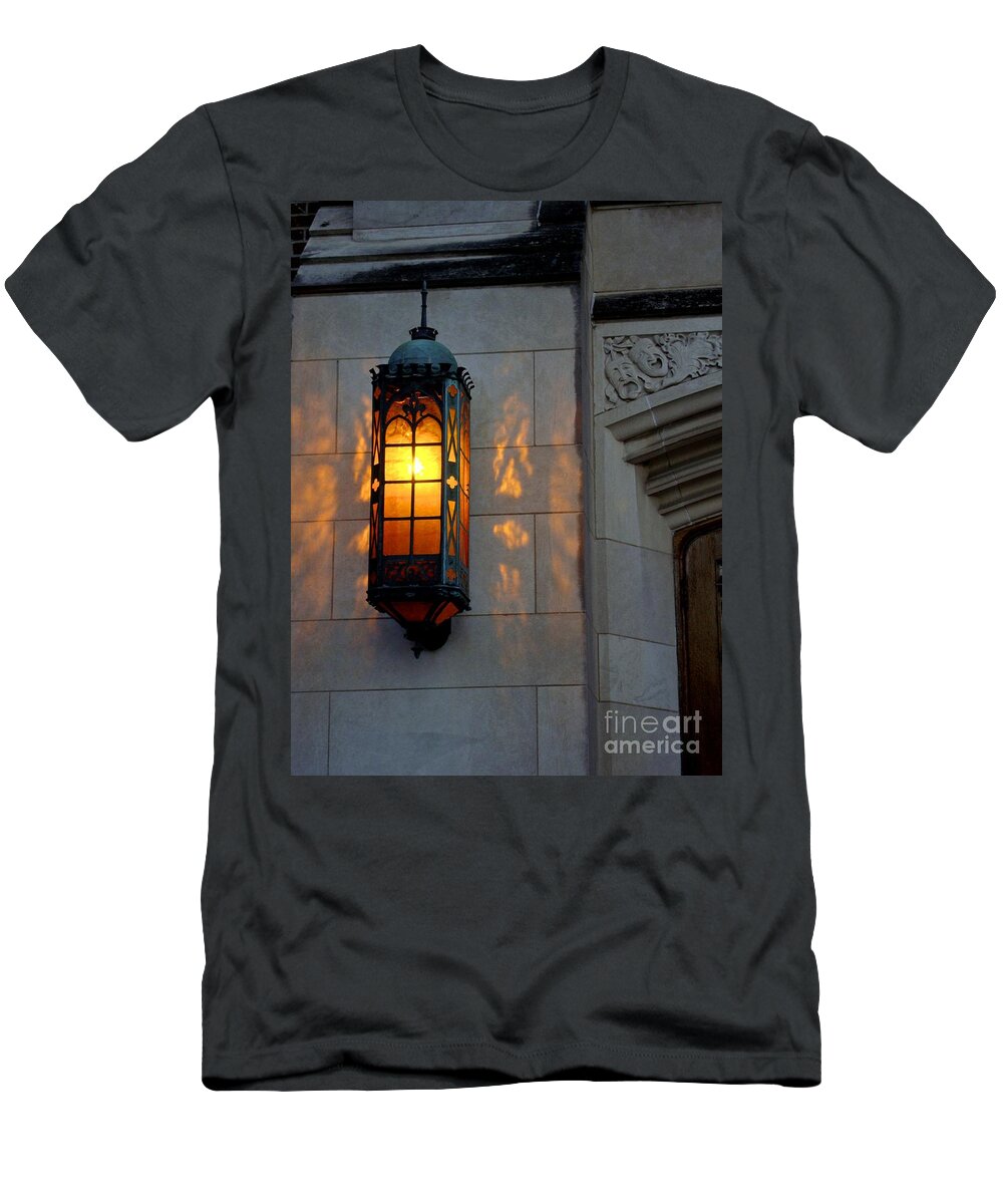 Copper Lamp T-Shirt featuring the photograph Auditorium by Joseph Yarbrough