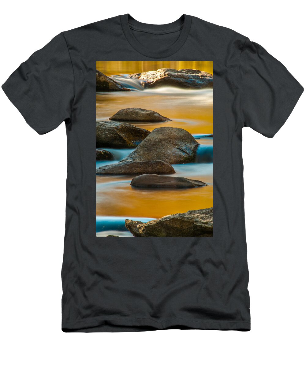 Autumn T-Shirt featuring the photograph Autumn Stream by Joye Ardyn Durham
