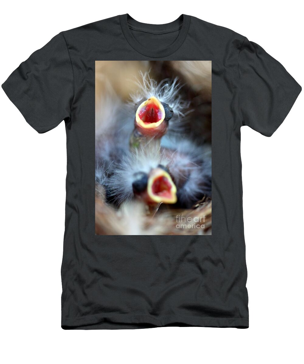 Baby T-Shirt featuring the photograph Baby Birds by Henrik Lehnerer