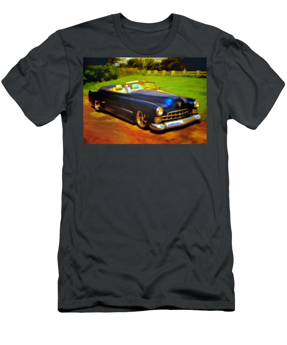 Cadillac T-Shirt featuring the painting Badass Cad by Michael Pickett