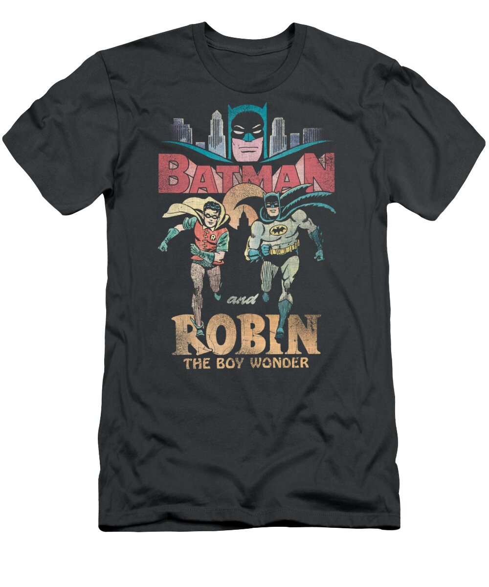  T-Shirt featuring the digital art Batman Classic Tv - Classic Duo by Brand A