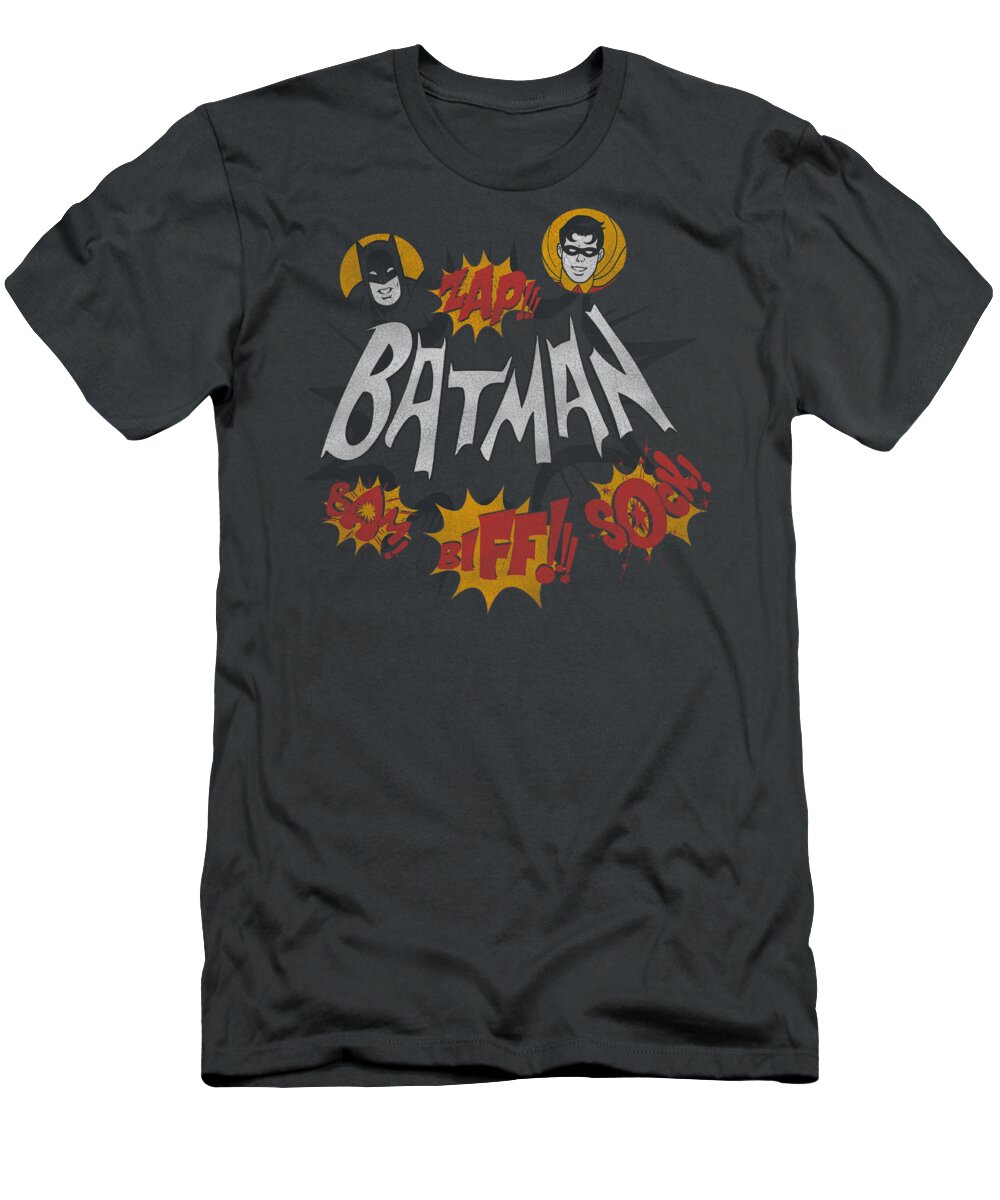 Batman T-Shirt featuring the digital art Batman Classic Tv - Sound Effects by Brand A