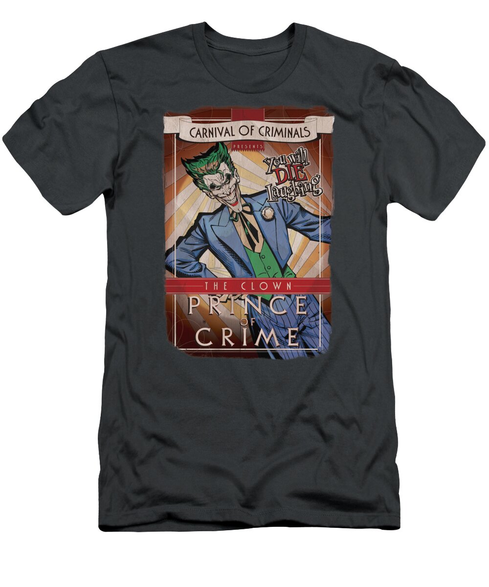 Batman T-Shirt featuring the digital art Batman - Clown Prince by Brand A