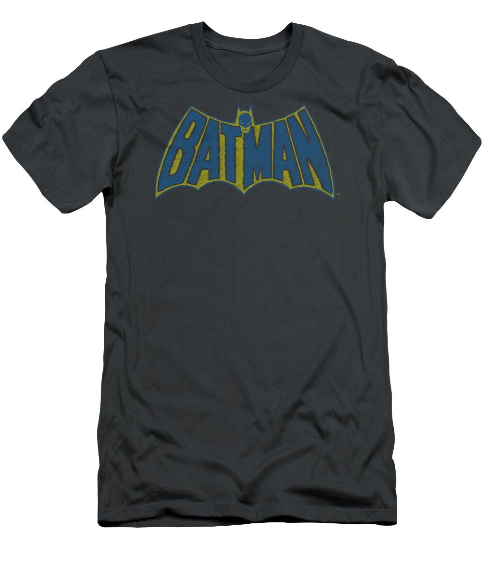 Batman T-Shirt featuring the digital art Batman - Sketch Logo by Brand A