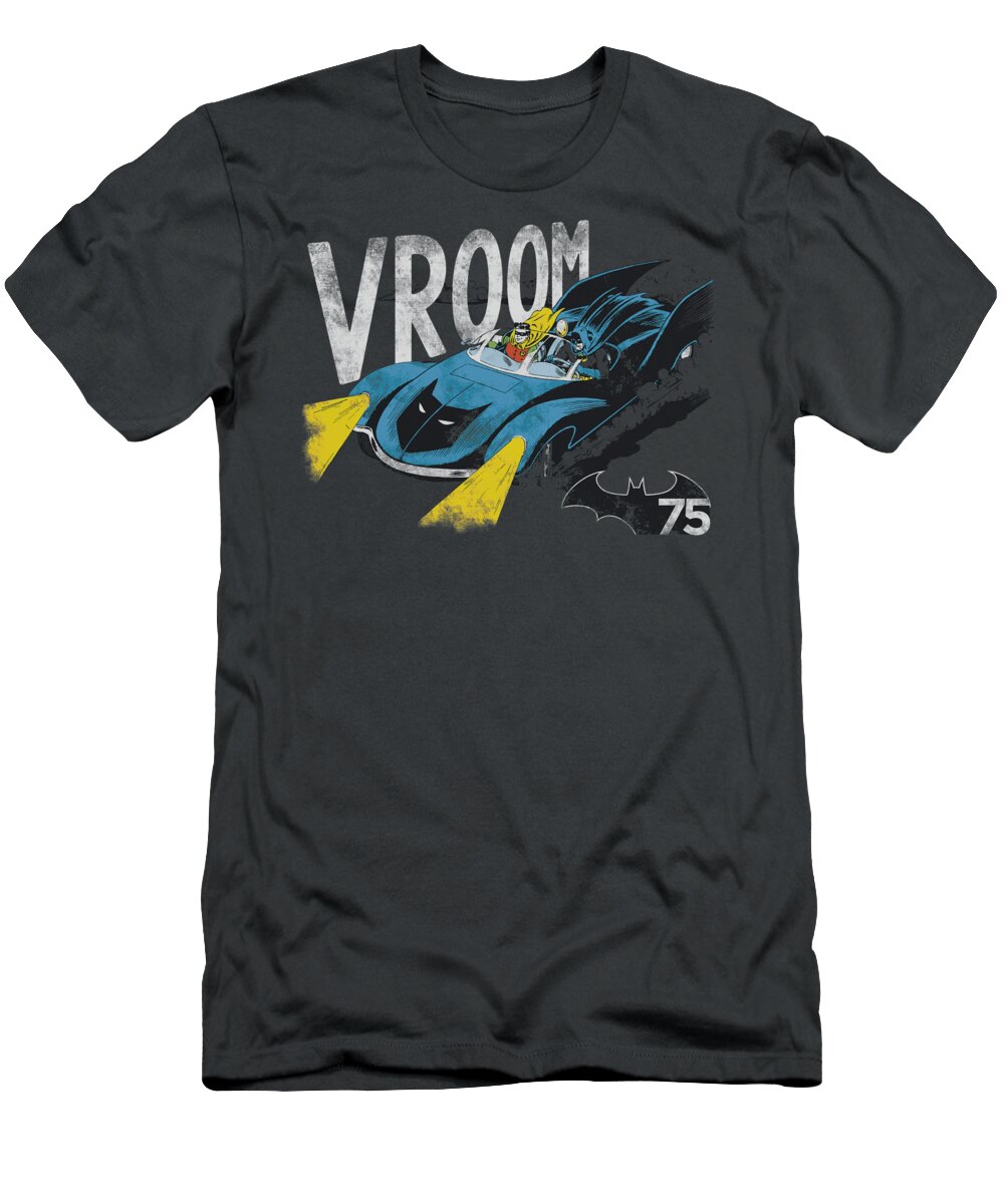 Batman T-Shirt featuring the digital art Batman - Vroom by Brand A