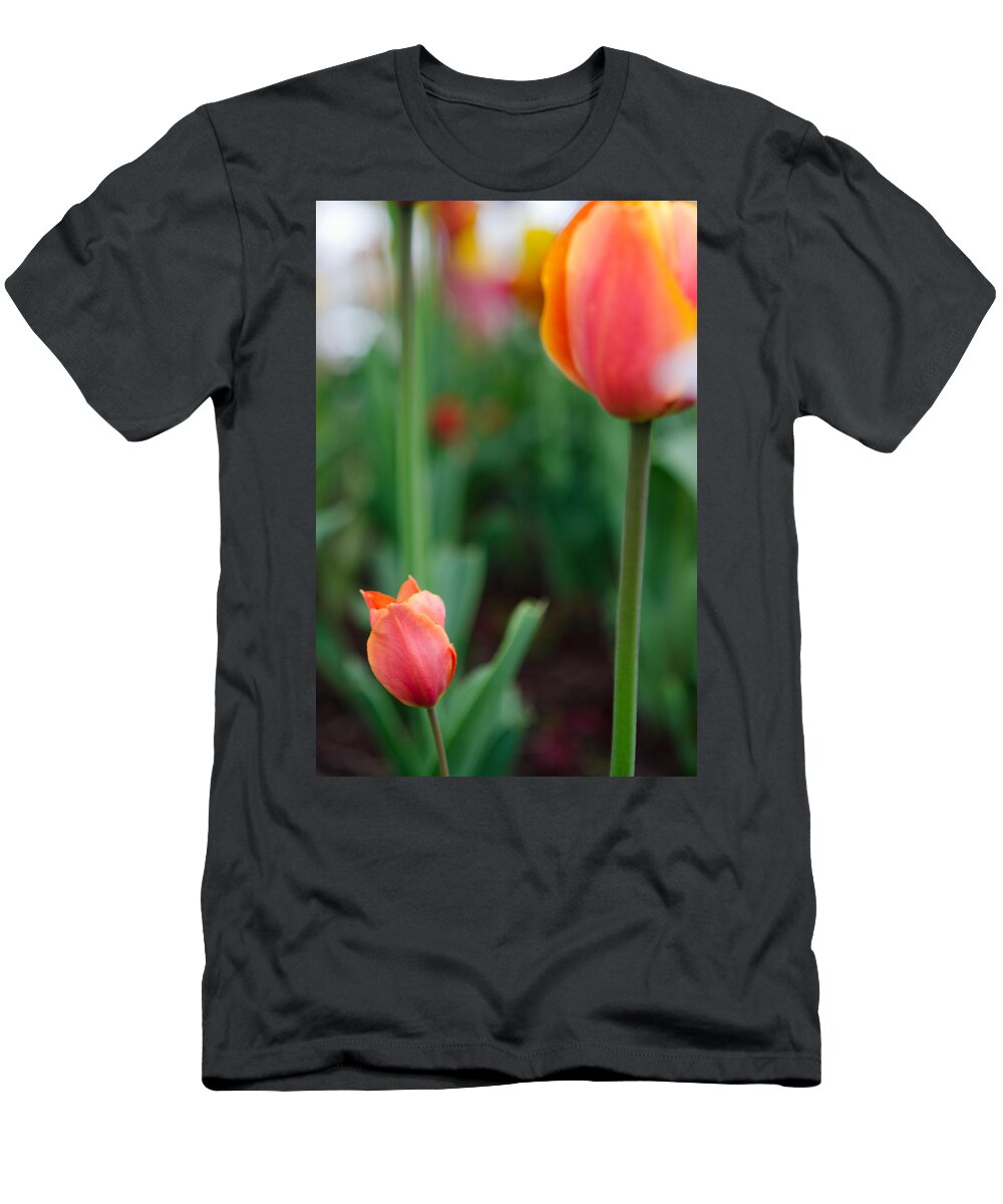 Tulip T-Shirt featuring the photograph Be Like Mom by Kathy Paynter