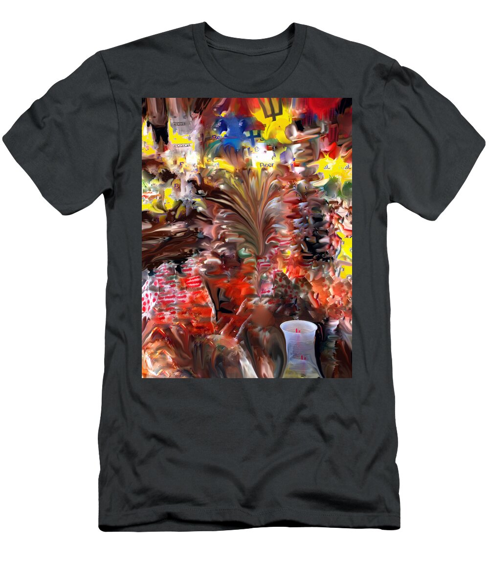 St Kitts T-Shirt featuring the digital art Beach Bar by Ian MacDonald