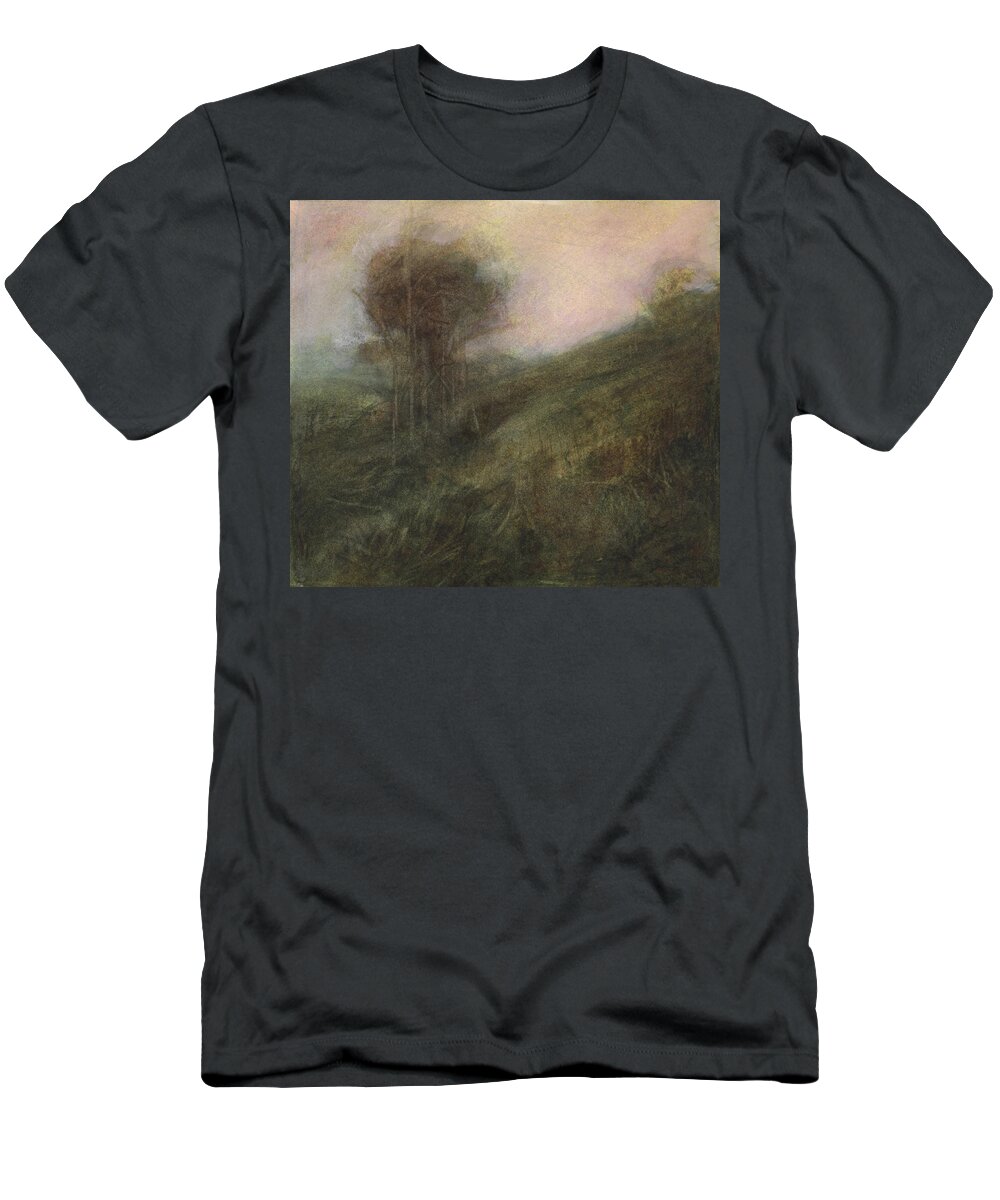David Ladmore T-Shirt featuring the painting Beacon Hill September by David Ladmore