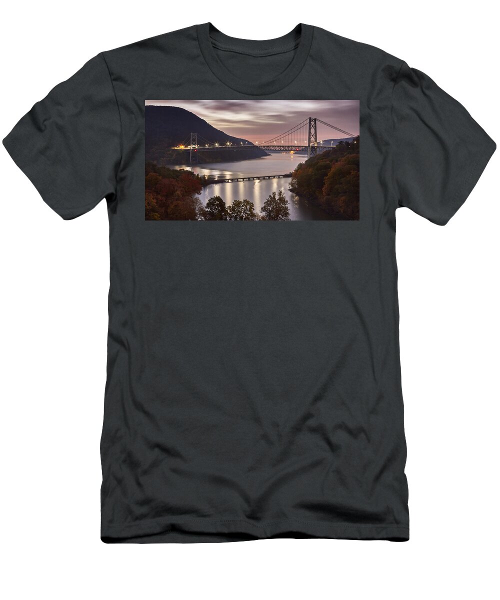 Fall T-Shirt featuring the photograph Bear Mountain in the fall by Eduard Moldoveanu