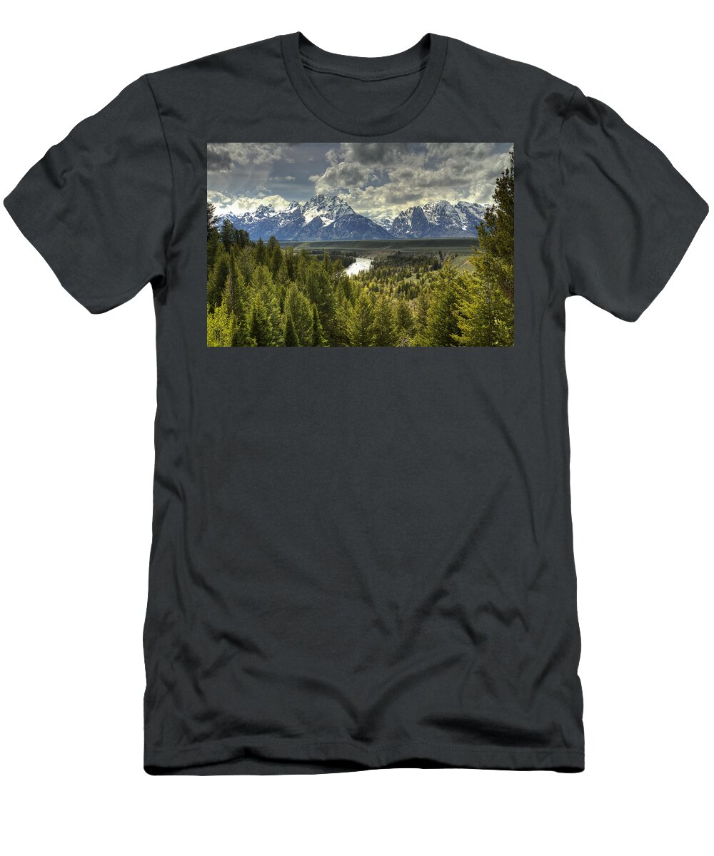River T-Shirt featuring the photograph Beautiful Day by Jack R Perry