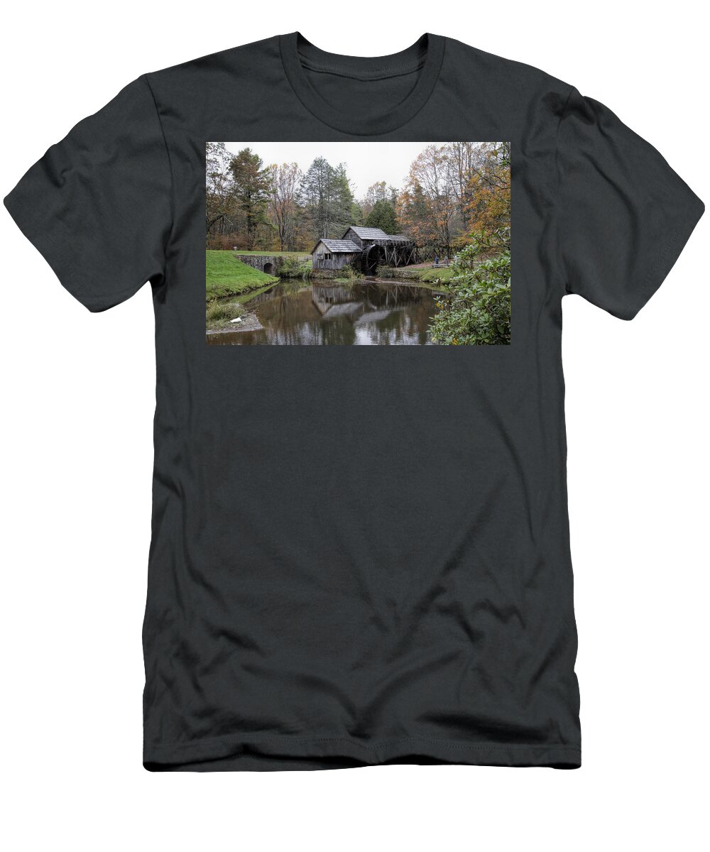 Mabry Mill T-Shirt featuring the photograph Beautiful Historical Mabry Mill by Kathy Clark