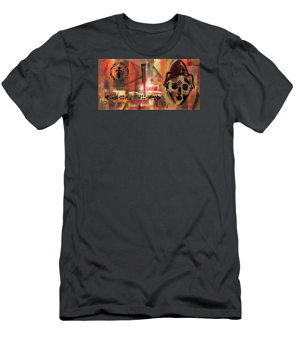 Everett Spruill T-Shirt featuring the painting Beauty and Compassion by Everett Spruill