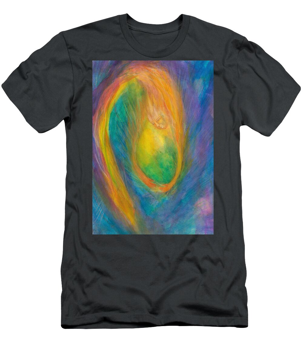 Beginnings T-Shirt featuring the painting Beginnings by Suzy Norris