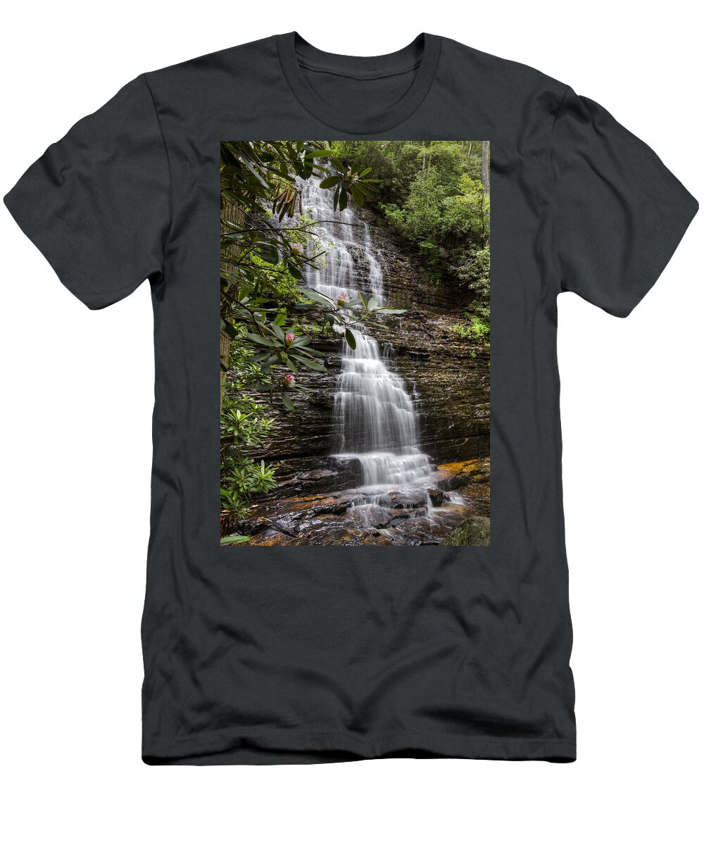 Appalachia T-Shirt featuring the photograph Benton Falls by Debra and Dave Vanderlaan