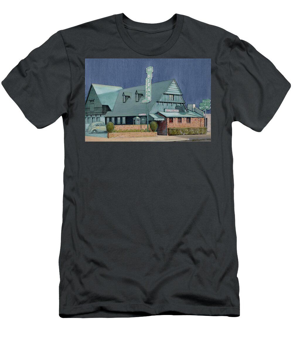 Tom Bergins T-Shirt featuring the painting Bergins by John Reynolds