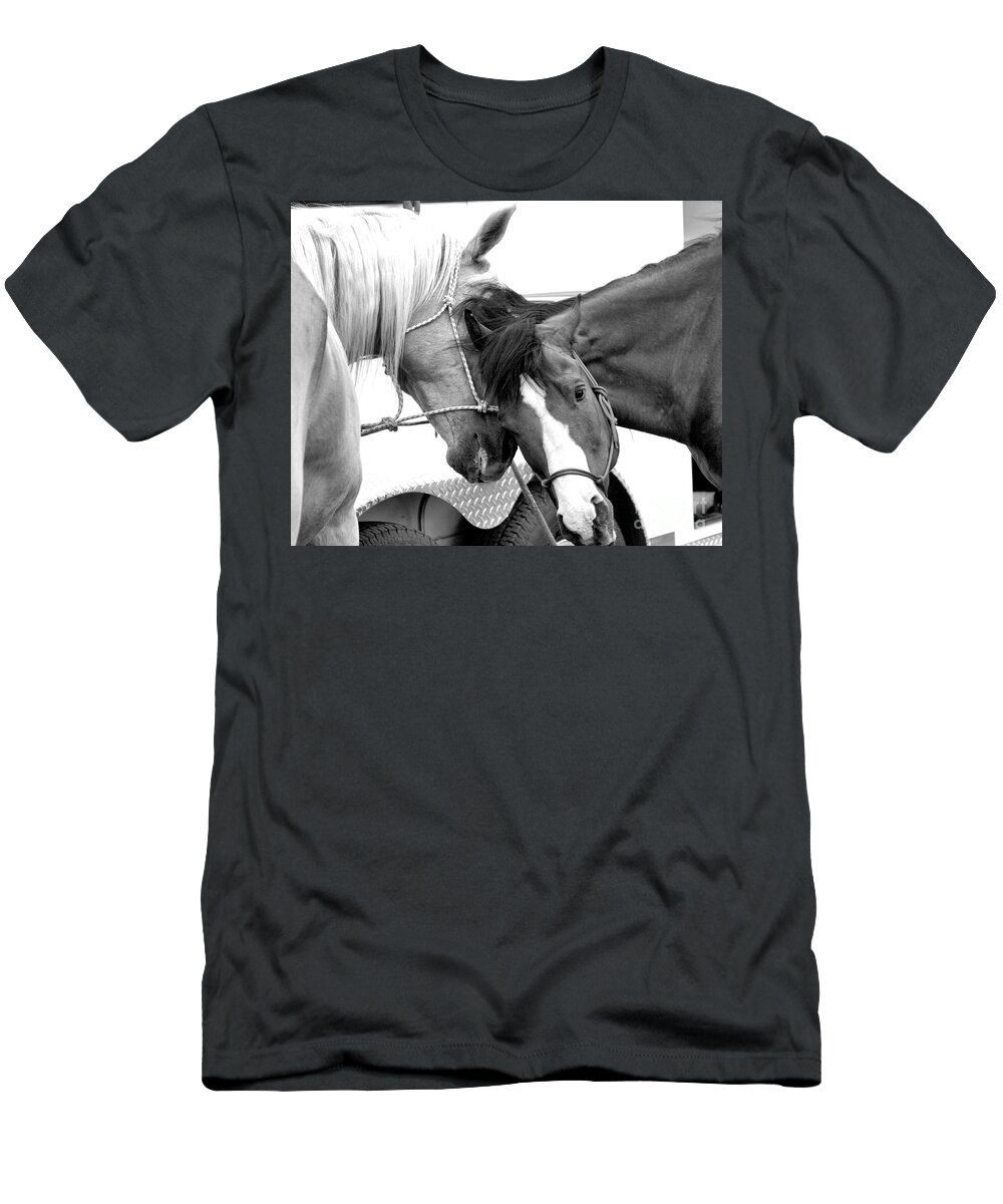 Horses T-Shirt featuring the photograph Best Friends by Steven Reed