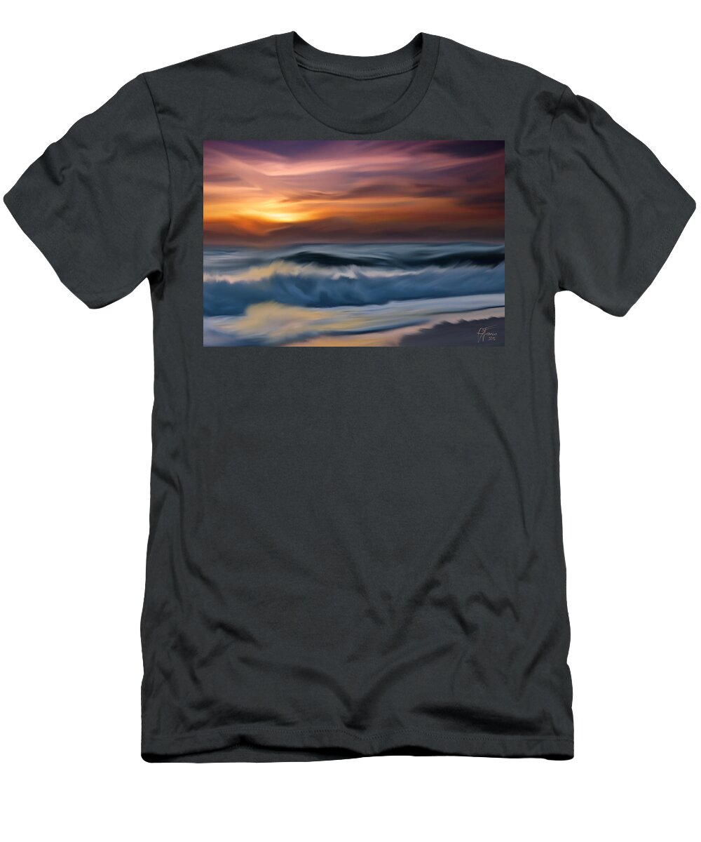 Beach T-Shirt featuring the digital art Beyond Beyond by Vincent Franco