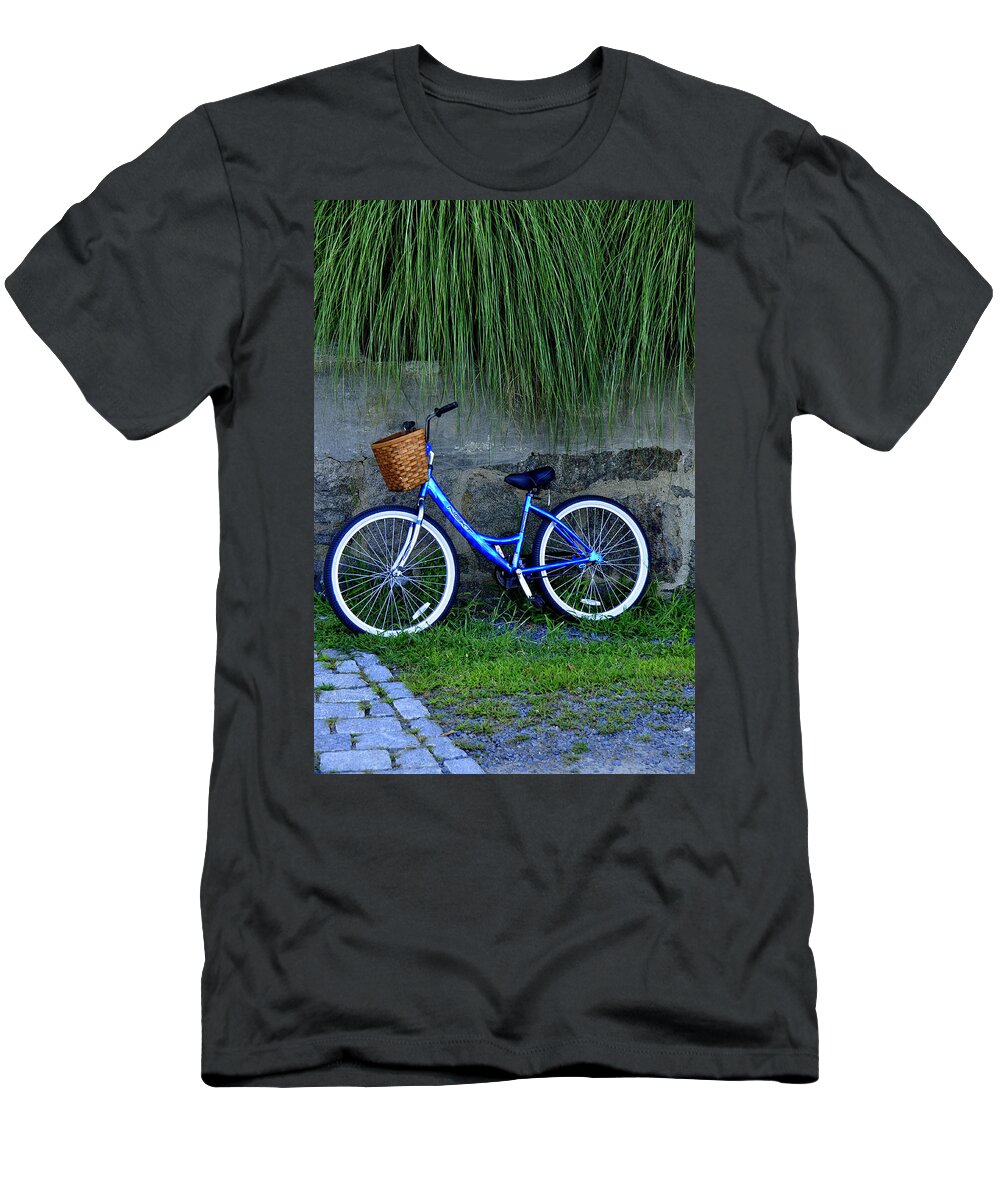 New England T-Shirt featuring the photograph Bicycle at Rest by Caroline Stella