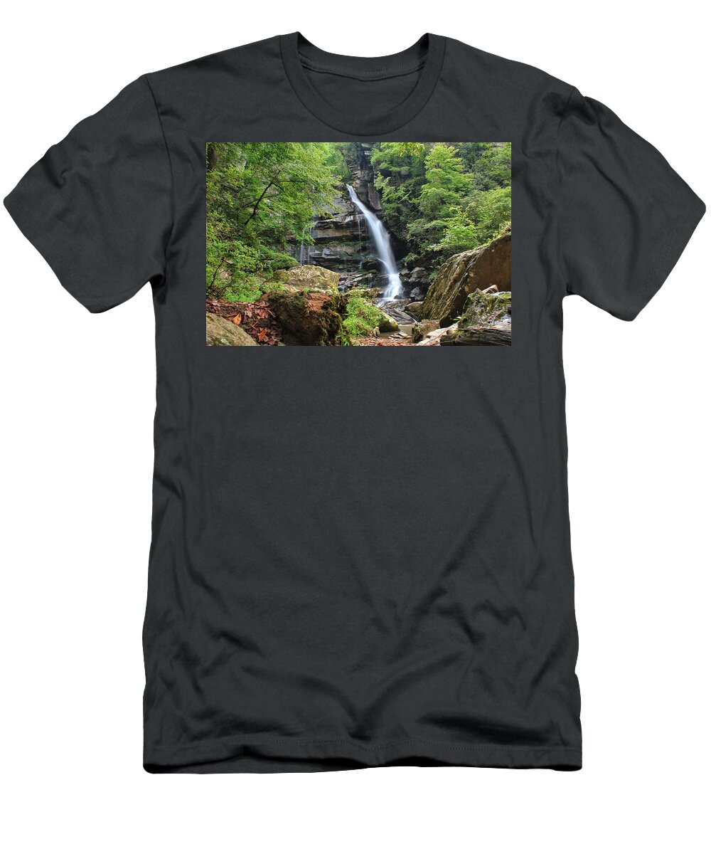 Big Bradley Falls T-Shirt featuring the photograph Big Bradley Falls by Chris Berrier