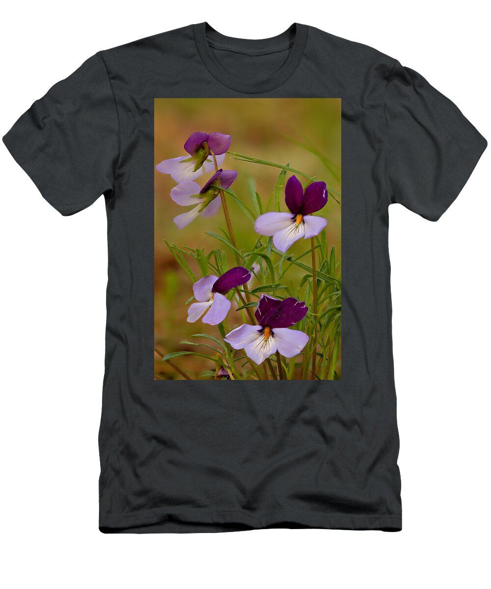 2012 T-Shirt featuring the photograph Birdsfoot Violet by Robert Charity