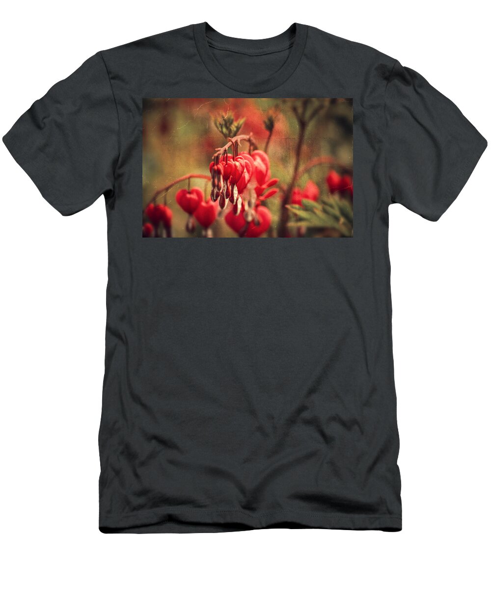 Love T-Shirt featuring the photograph Bleeding Hearts by Spikey Mouse Photography