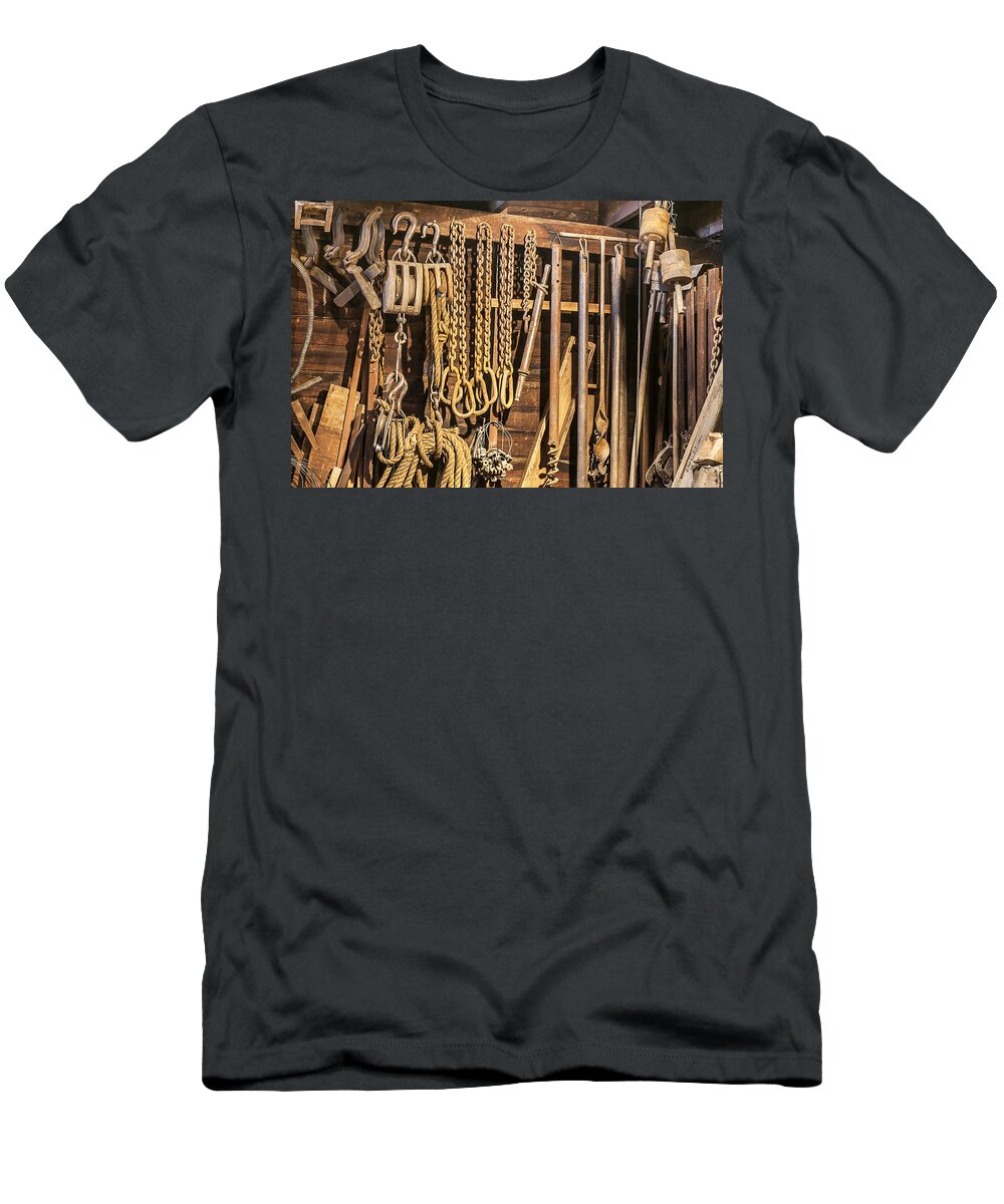 Kregel Windmill Co T-Shirt featuring the photograph Block And Tackle by Ed Peterson