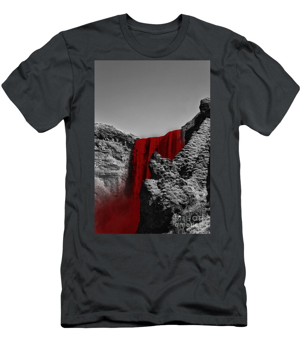 River T-Shirt featuring the photograph Bloodriver by Fabian Roessler
