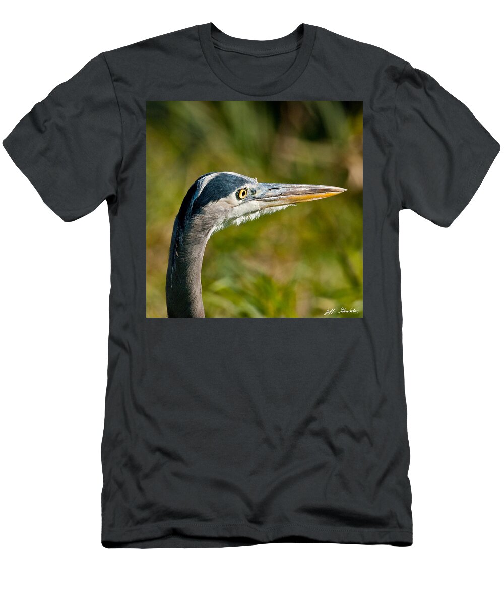 Adult T-Shirt featuring the photograph Blue Heron by Jeff Goulden