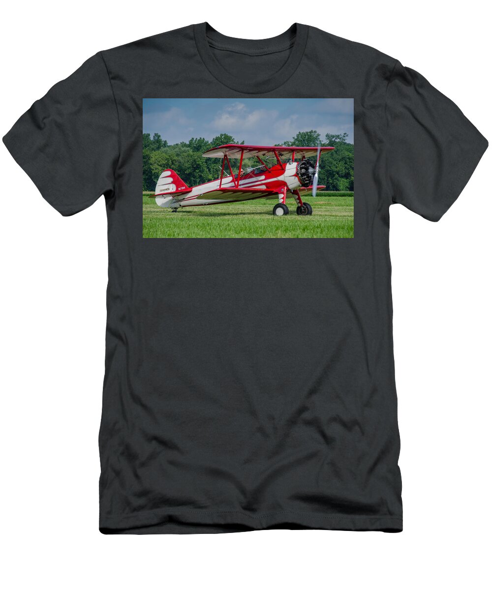 Aviation T-Shirt featuring the photograph Boeing N179M by Guy Whiteley