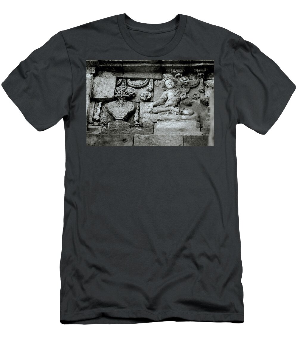 Beauty T-Shirt featuring the photograph Borobudur Apsara Beauty by Shaun Higson