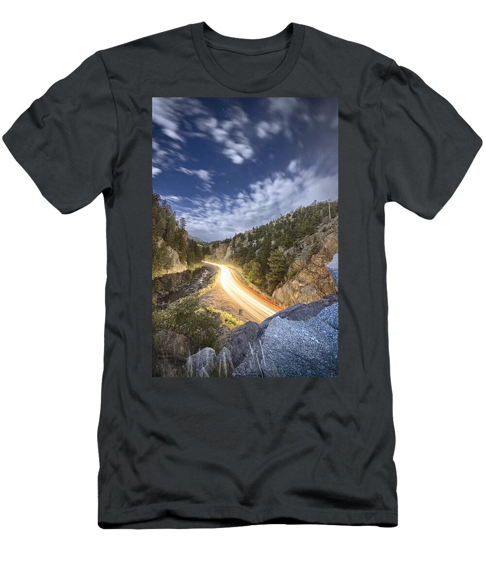 Night T-Shirt featuring the photograph Boulder Canyon Dream by James BO Insogna