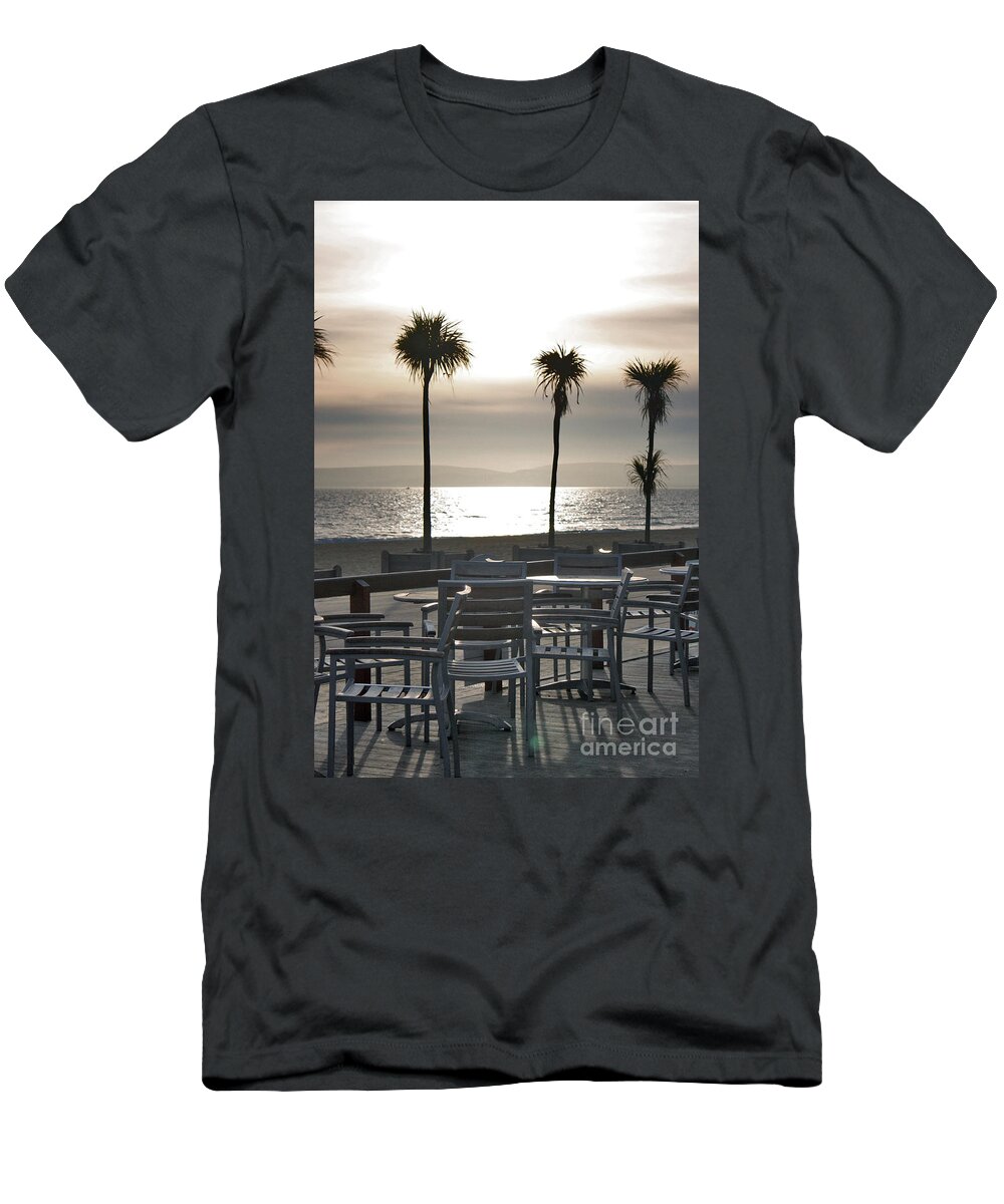 Bournemouth Beach T-Shirt featuring the photograph Bournemouth Beach in December by Terri Waters