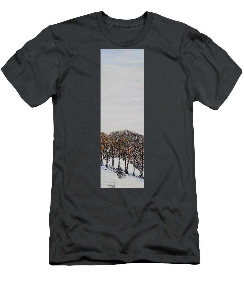 Trees T-Shirt featuring the painting Branch broken by Marilyn McNish