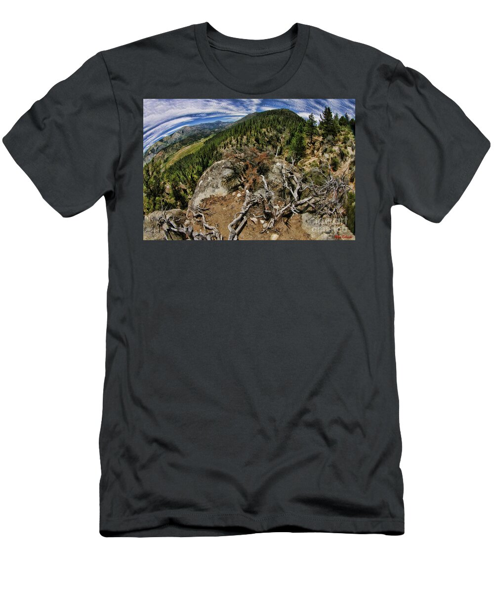 Leavitt Falls T-Shirt featuring the photograph Branch's Above Leavitt Falls by Blake Richards