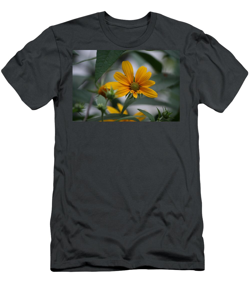 Yellow Flower T-Shirt featuring the photograph Brighter Days by Neal Eslinger