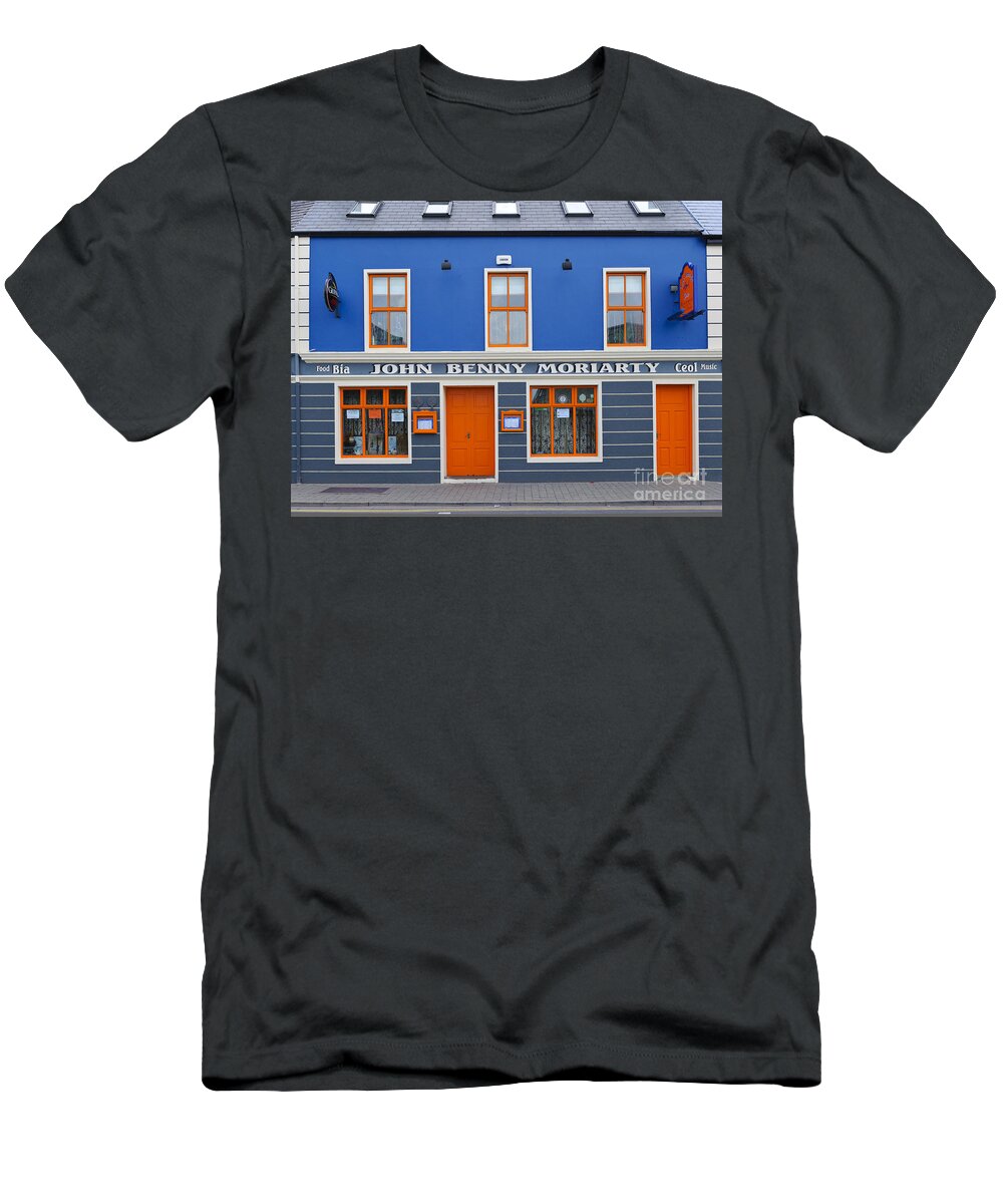 County Kerry T-Shirt featuring the photograph Brightly Colored Pub In Dingle, Ireland by John Shaw
