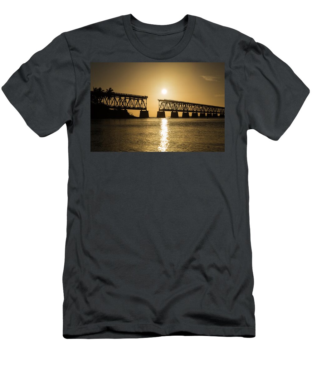 Florida T-Shirt featuring the photograph Broken Bridge by Kristopher Schoenleber