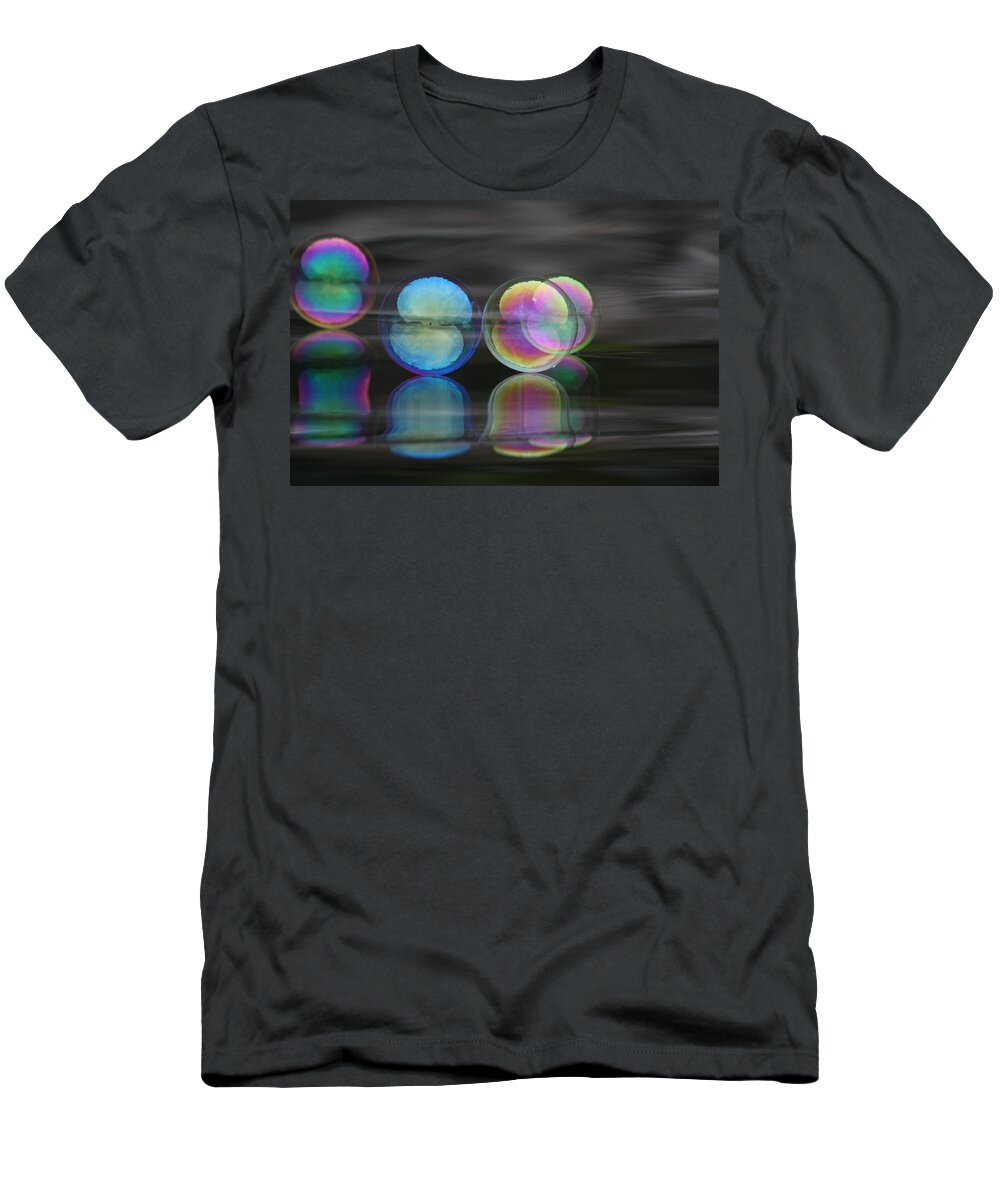 Bubble T-Shirt featuring the photograph Bubble Dimension by Cathie Douglas