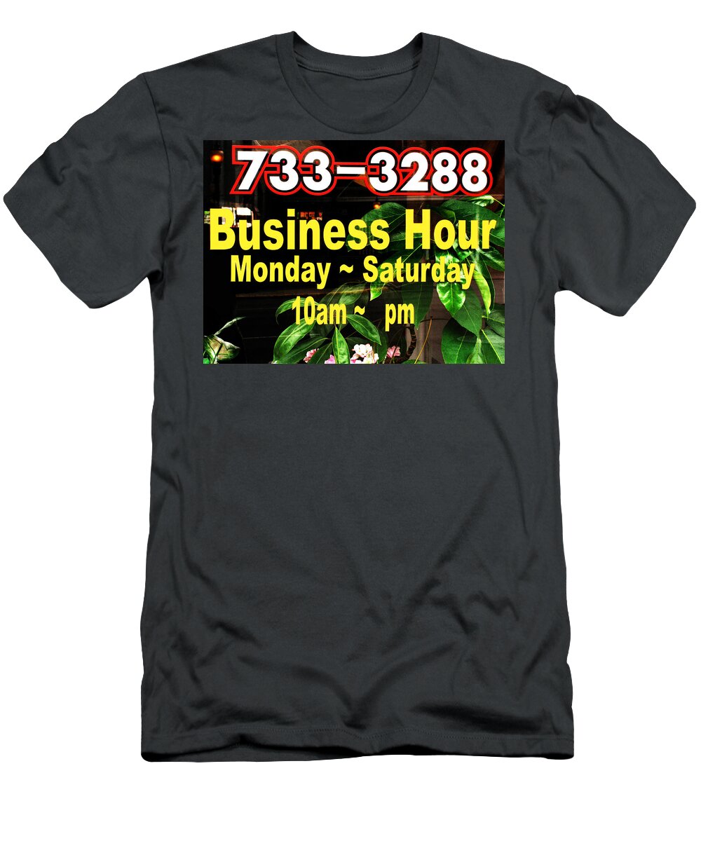 Business Hour T-Shirt featuring the photograph Business Hour by Randi Kuhne