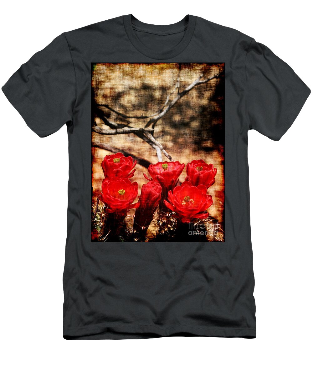 Cactus T-Shirt featuring the photograph Cactus Flowers 2 by Julie Lueders 