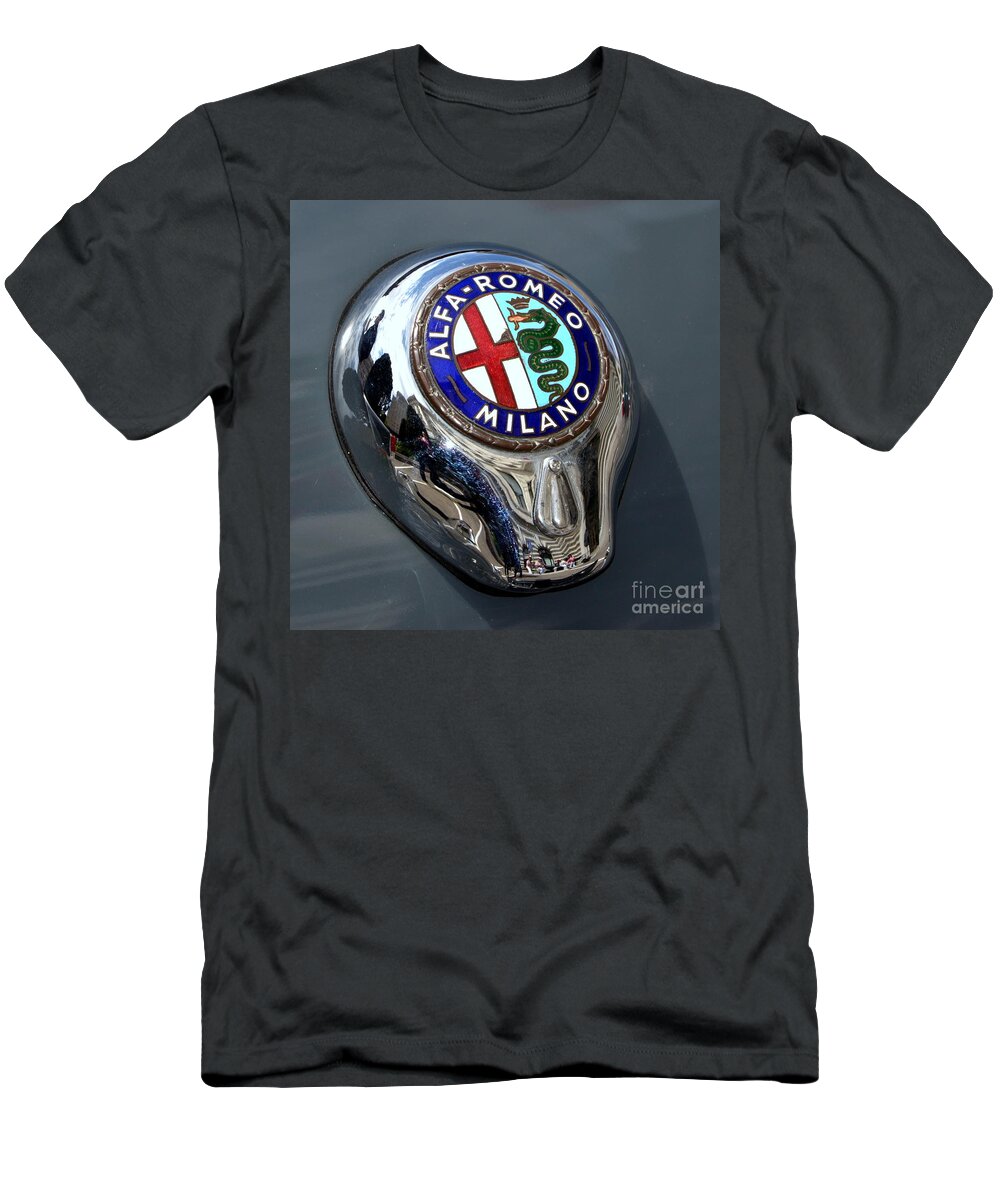 Alfa T-Shirt featuring the photograph California Mille Alfa Romeo by Dean Ferreira