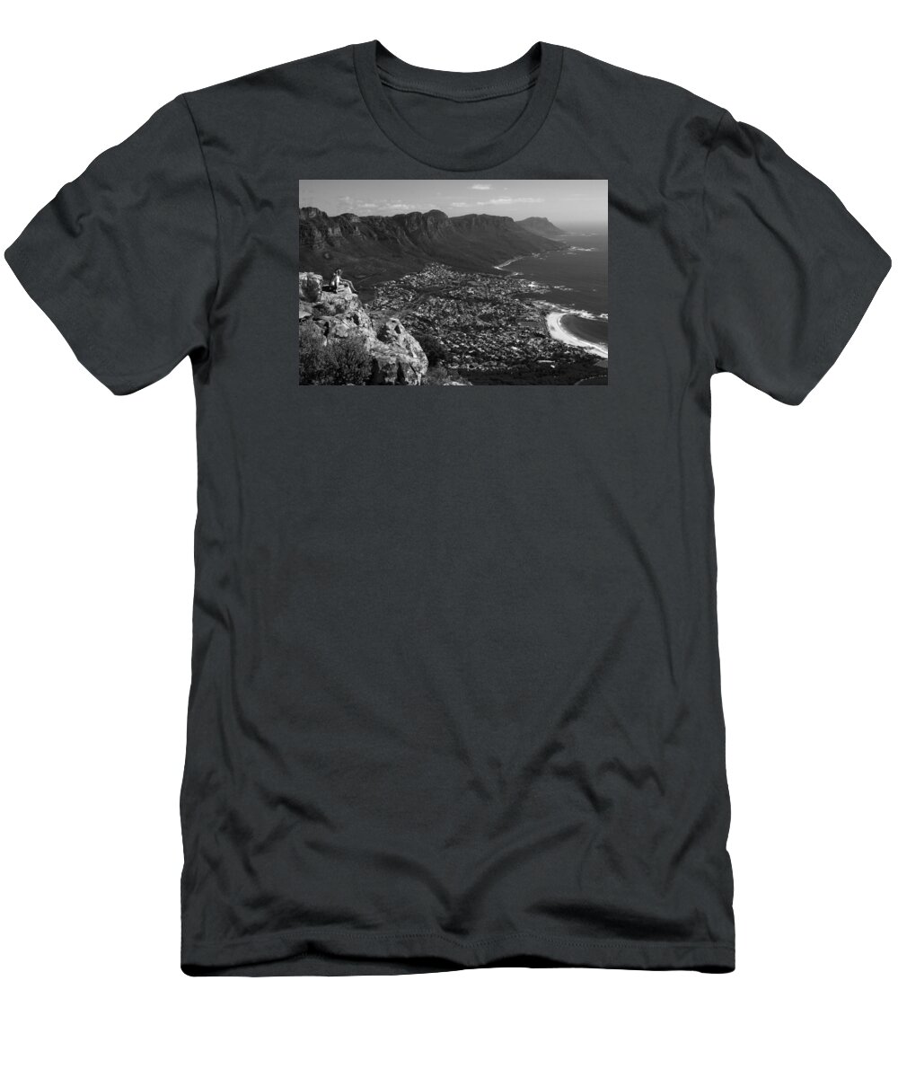 Africa T-Shirt featuring the photograph Camps Bay View Cape Town by Aidan Moran