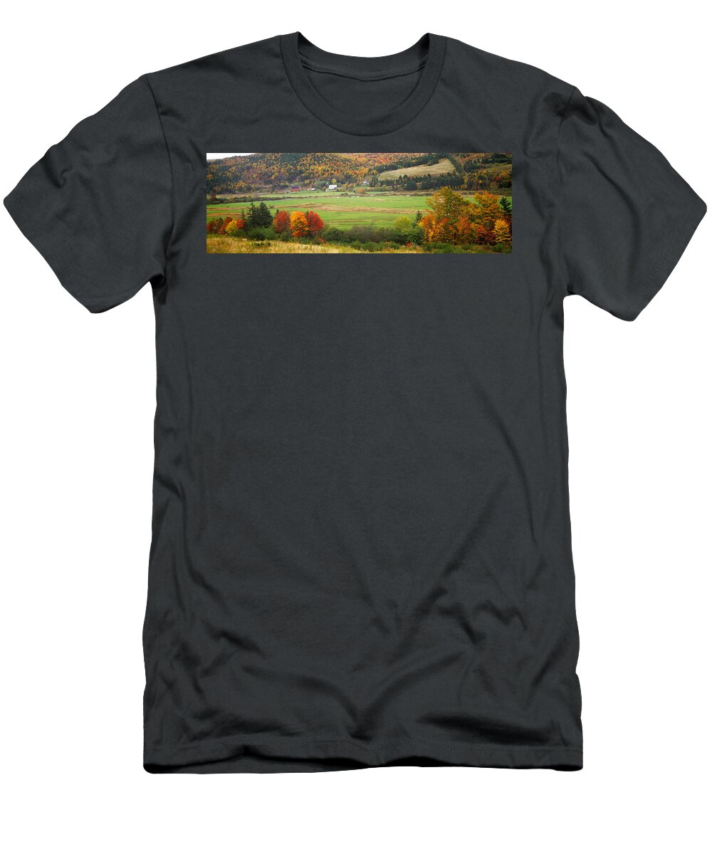 Photography T-Shirt featuring the photograph Cape Breton Highlands Near North East by Panoramic Images