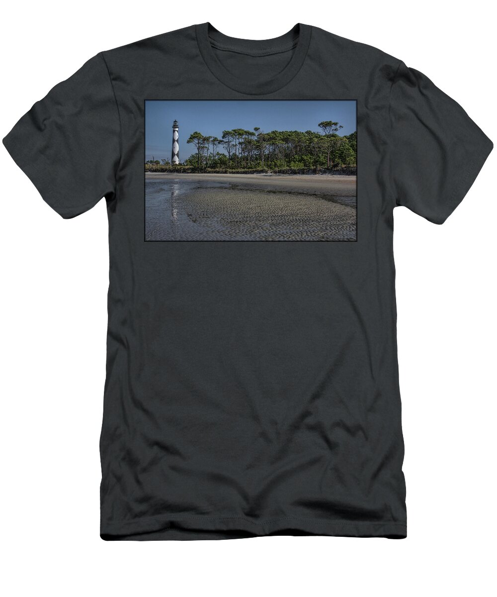Lighthouse T-Shirt featuring the photograph Cape Lookout by Erika Fawcett