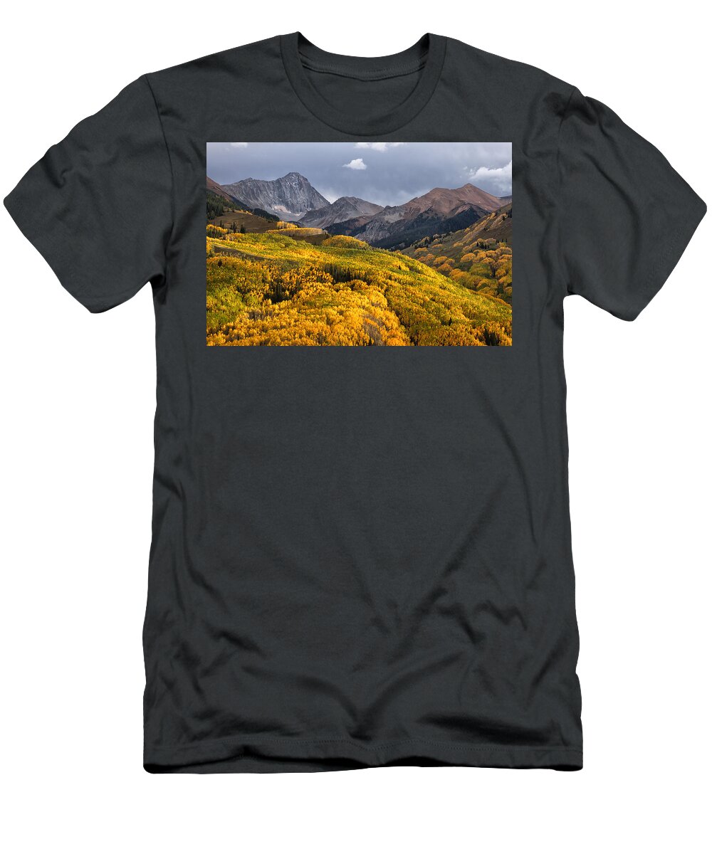 Capitol Peak T-Shirt featuring the photograph Capitol Peak in Snowmass Colorado by Ronda Kimbrow